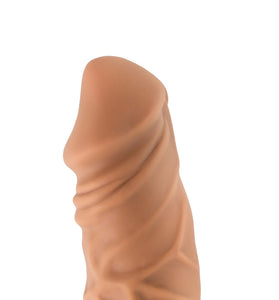 Lock on - Argonite - 8 Inch Dildo With Suction Cup Adapter - Mocha BL-51267