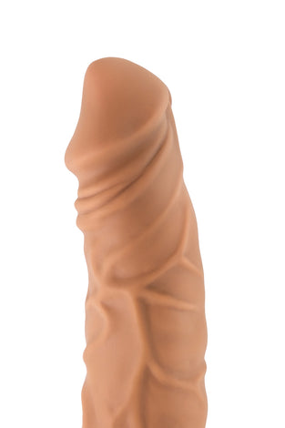 Lock on - Argonite - 8 Inch Dildo With Suction Cup Adapter - Mocha BL-51267