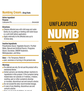 Numb Af - Anal Desensitizing Gel - Unflavored - 1.5 Fl. Oz. LG-BT611