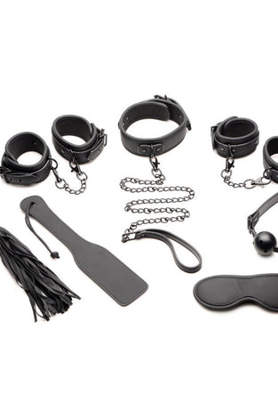 Master of Kink 10 Piece Deluxe Bondage Set - Black MS-AG958-BLK