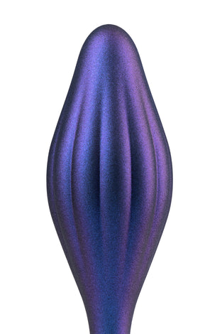 Anal Adventures Matrix - Wavy Bling Plug -  Sapphire BL-10102