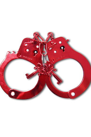 Fetish Fantasy Series Anodized Cuffs - Red PD3816-15