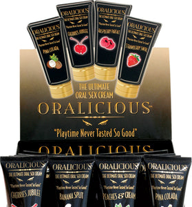 Oralicious - 24 Piece P.O.P. Display - 2 Fl. Oz. Tubes - Assorted Flavors HTP2160-D