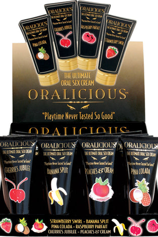 Oralicious - 24 Piece P.O.P. Display - 2 Fl. Oz. Tubes - Assorted Flavors HTP2160-D