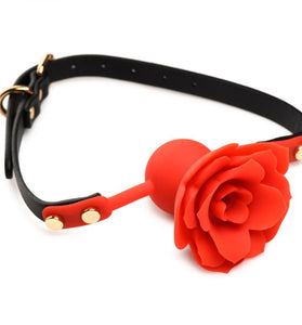 Blossom Gag Silicone Rose Gag - Red MS-AH071