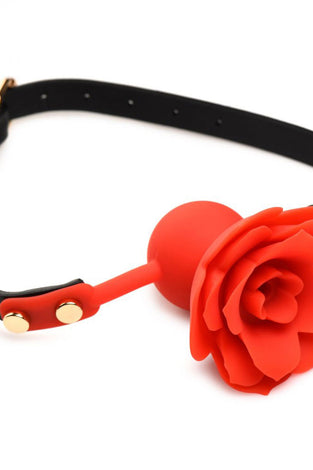 Blossom Gag Silicone Rose Gag - Red MS-AH071
