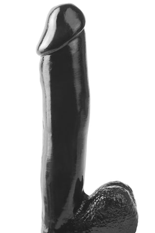 Basix Rubber Works 12 Inch Dong With Suction Cup - Black PD4231-23