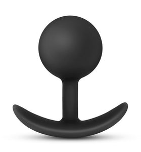 Anal Adventures - Platinum - Silicone Vibra Plug  - Black BL-11815