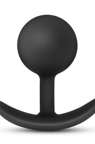 Anal Adventures - Platinum - Silicone Vibra Plug  - Black BL-11815