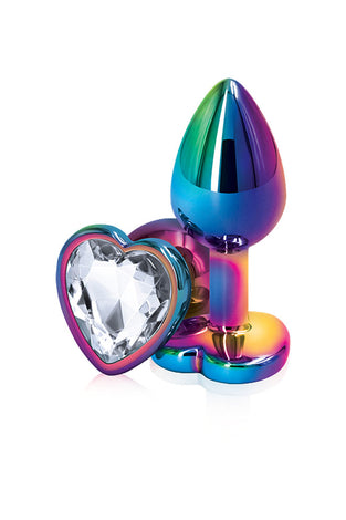 Rear Assets - Multicolor Heart - Small - Clear NSN0962-11