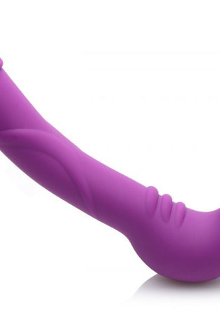 Royal Revolver Vibrating Strapless Strap- on Dildo - Purple SU-AF456