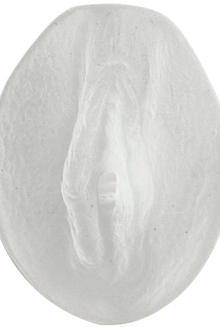 Palm Pal Frosted Ultraskyn Masturbator - Pussy - Clear DJ0683-01