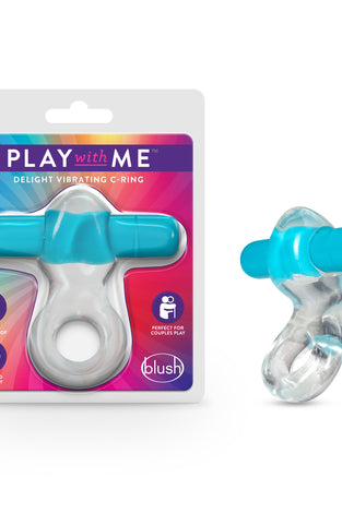 Play With Me  Delight Vibrating C-Ring - Blue BL-74302