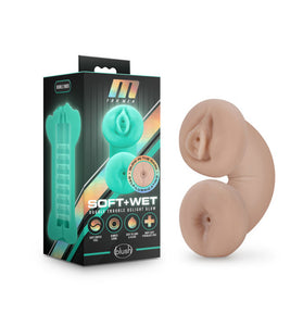 M for Men - Soft and Wet - Double Trouble Glow in the Dark - Vanilla BL-84033