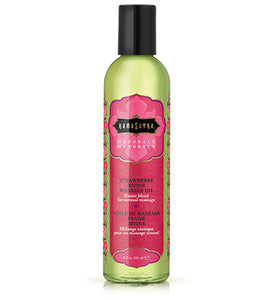 Naturals Massage Oil - Strawberry Divine 8 Fl Oz KS10194