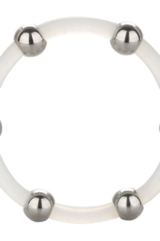 Steel Beaded Silicone Ring - X-Large SE1437202