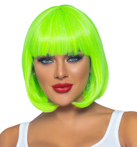 12 Inch Short Bob Wig - Neon Green LA-A2907NGRN