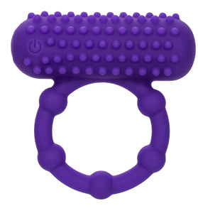 Silicone Rechargeable 5 Bead Maximus Ring - Purple SE1843253