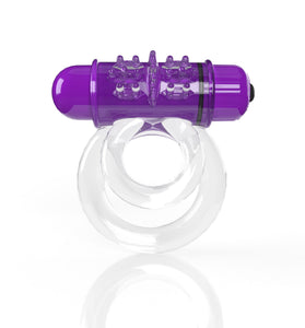 Screaming O 4t - Double O 6 Super Powered   Vibrating Double Ring - Grape SO-4TD6-GP
