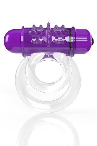 Screaming O 4t - Double O 6 Super Powered   Vibrating Double Ring - Grape SO-4TD6-GP