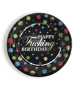 Happy Fucking Birthday Party Plates LG-CP1050