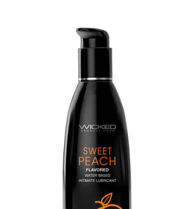 Aqua Sweet Peach Flavored Water Based Intimate  Lubricant - 2 Fl. Oz. WS-90382