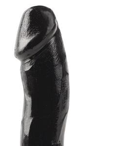 Basix Rubber Works - 6.5 Inch Dong With Suction Cup - Black PD4220-23