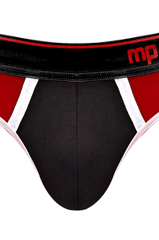 Retro Sport Panel Jock - S/ M - Black/ Red MP-395265BRSM