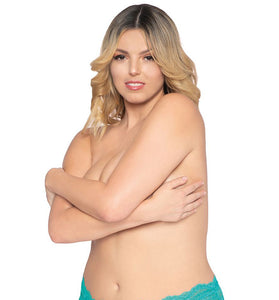 Lace Tanga Open-Crotch Panty - 3x - Ocean DG-1468XOCE3X