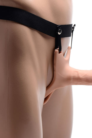 Hollow Silicone Dildo Strap-on - Flesh SM-AG365-FLSH