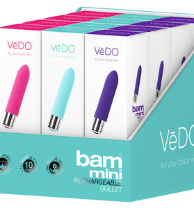 Bam Mini Bullet - Assorted 12 Pc Display VI-P1400