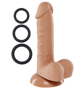 Pro Sensual Series 6 Inch Silicone Pro Odorless Dong - Tan WTC852837