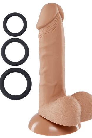 Pro Sensual Series 6 Inch Silicone Pro Odorless Dong - Tan WTC852837