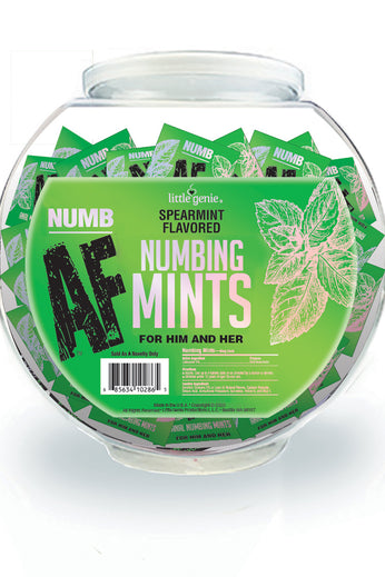 Numb Af - Spearmint Flavored Numbing Mints -  Display - 100 Pcs LG-BT608
