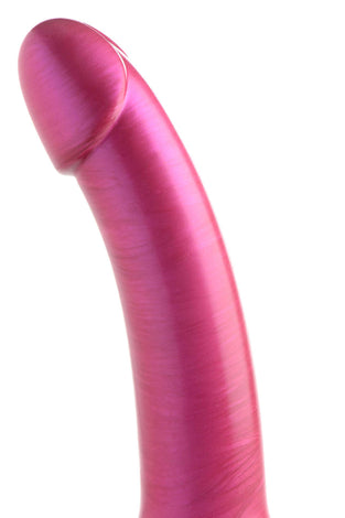 G-Tastic 7 Inch Metallic Silicone Dildo - Pink SU-AG862-PNK