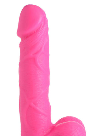 Pop Pecker 6.5 Inch Dildo With Balls - Pink POPP-AG766-PNK