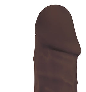8 Inch Fleshstixxx Silicone Dildo With Balls - Chocolate CN-19-0535-11