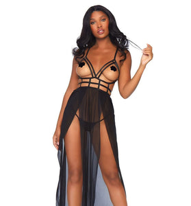 Maxi Dress Set - Black - S/m LA-88020BLKSM