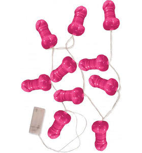 Light Up Pink Pecker String Lights HTP3314