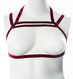 Gender Fluid Sugar Coated Harness - Small/large - Raspberry GFL-H401