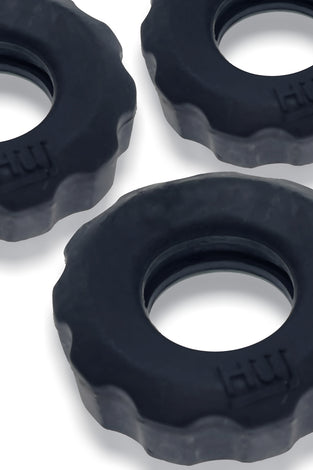Super Huj - 3-Pack Cockrings - Tar Ice HUJ-137-TARICE
