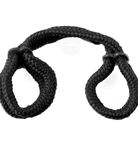 Fetish Fantasy Series Silk Rope Love Cuffs - Black PD3867-23