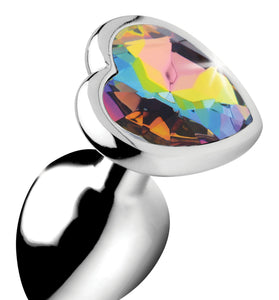 Rainbow Prism Heart Anal Plug - Small BTYS-AG374-SML