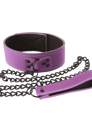 Lust Bondage Collar - Purple NSN1252-15