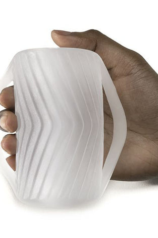 Perfect Fit Male Masturbator With Grips - Clear PF-ST02