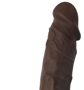 7 Inch Fleshstixxx Silicone Dildo With Balls - Chocolate CN-19-0534-11