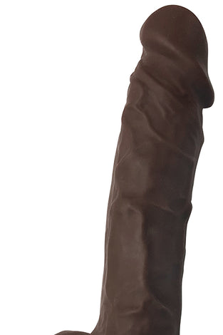 7 Inch Fleshstixxx Silicone Dildo With Balls - Chocolate CN-19-0534-11