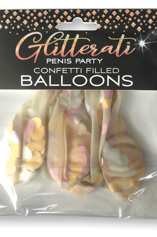 Glitterati Penis Party Confetti Balloon CP-1032