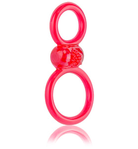 Ofinity Plus - Dual Vibrating Ring - Red OFYP-R-110E