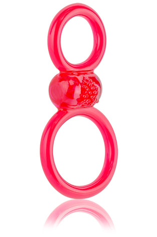Ofinity Plus - Dual Vibrating Ring - Red OFYP-R-110E
